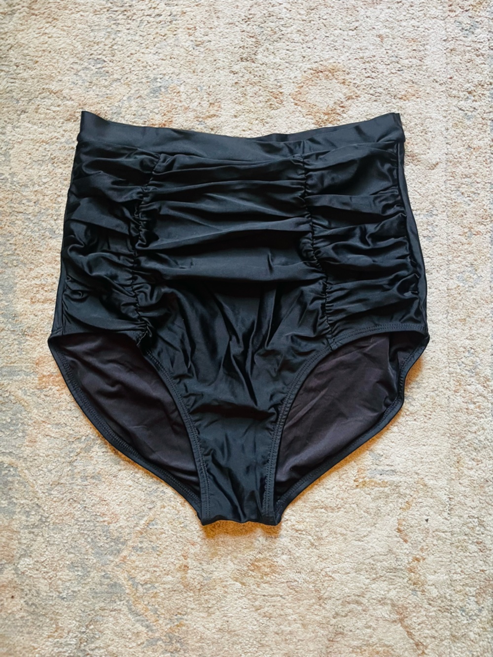 Shapermint Black High-Waist Swim Bottoms